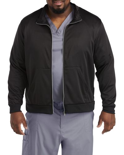 Landau Big & Tall Urbane Fleece Jacket - Black