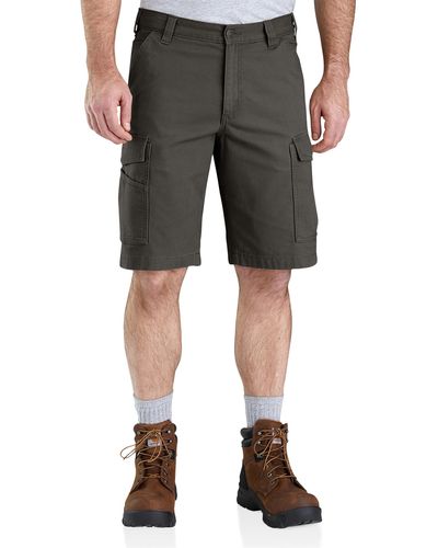 Carhartt Big & Tall Relaxed-fit Canvas Cargo Shorts - Gray