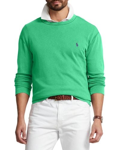 Polo Ralph Lauren Big & Tall Spa Terry Sweatshirt - Green
