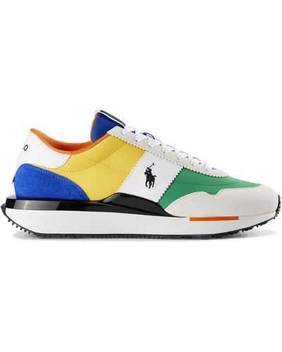 Polo Ralph Lauren Big & Tall Train 89 Colorblocked Sneakers - Blue