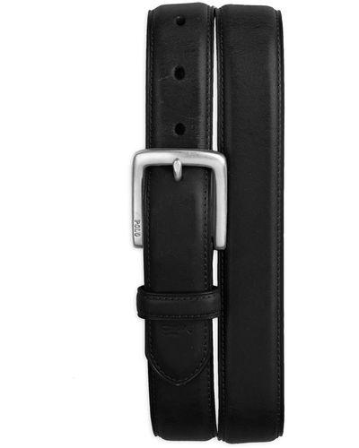 Polo Ralph Lauren Big & Tall Suffield Leather Belt - Black