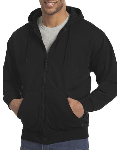 Bernè Big & Tall Original Hooded Thermal-lined Sweatshirt - Black