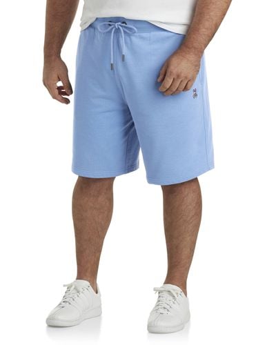 Psycho Bunny Big & Tall French Terry Shorts - Blue