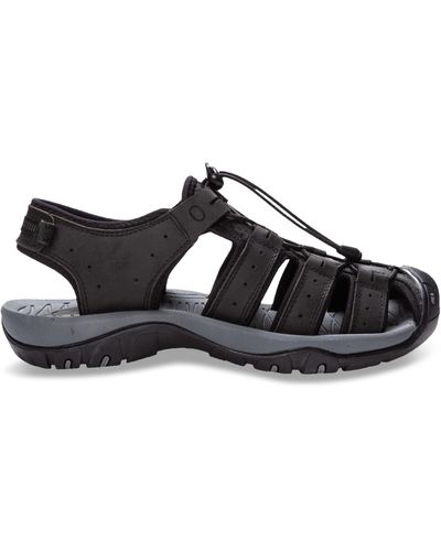 Propet Big & Tall Propet Kona Fisherman Sandals - Black