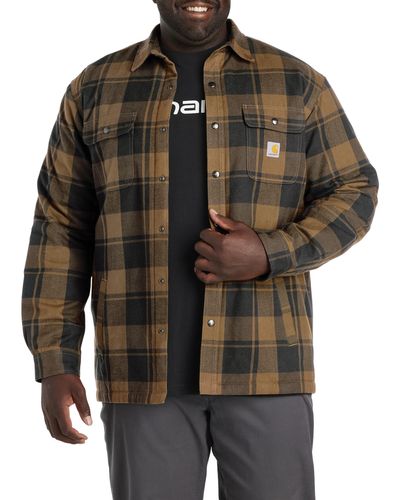 Carhartt Big & Tall Flannel-shirt Jacket - Black