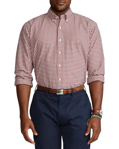 Polo Ralph Lauren Big & Tall Check Oxford Sport Shirt - Multicolor