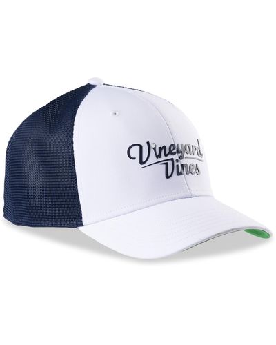Vineyard Vines Big & Tall Golf Trucker Hat - Blue