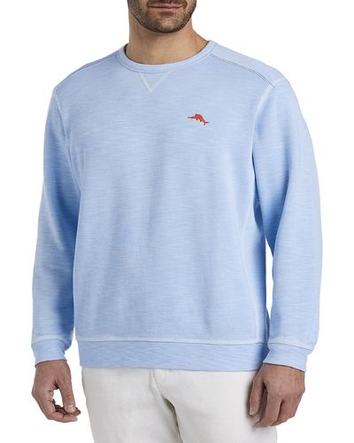 Tommy Bahama Big & Tall Tobago Bay Crewneck Sweatshirt - Blue