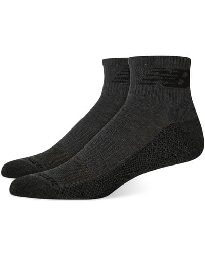 New Balance Big & Tall 2-pk Cool Performance Ankle Socks - Gray