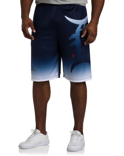 MLB Big & Tall Team Logo Ombr Performance Shorts - Blue