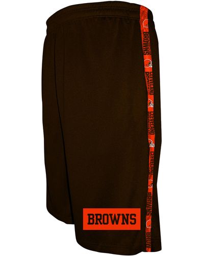 Nfl Big & Tall Team Logo Performance Shorts - Brown
