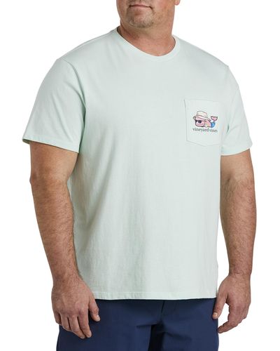 Vineyard Vines Big & Tall Hammock Whale Pocket T-shirt - Green