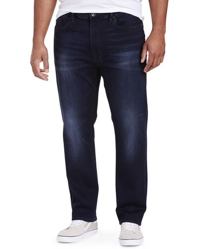 Buffalo David Bitton Big & Tall Wyner Dark Wash Stretch Jeans - Blue
