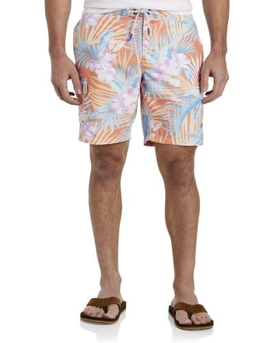 Tommy Bahama Big & Tall Baja Jungle Royale Board Shorts - Blue