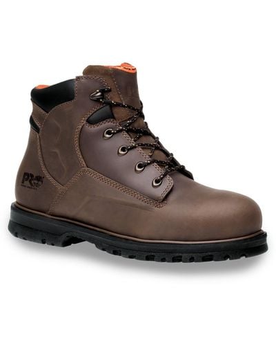 Timberland Big & Tall Magnus 6 & Quot Steel Toe Work Boots - Brown