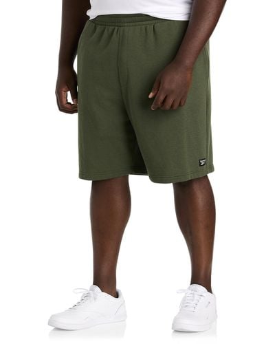 Reebok Big & Tall Fleece Shorts - Green