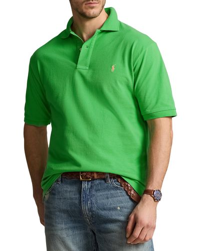 Polo Ralph Lauren Big & Tall Mesh Polo Shirt - Green