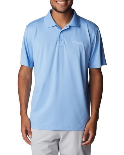 Columbia Big & Tall Low Drag Offshore Polo Shirt - Blue