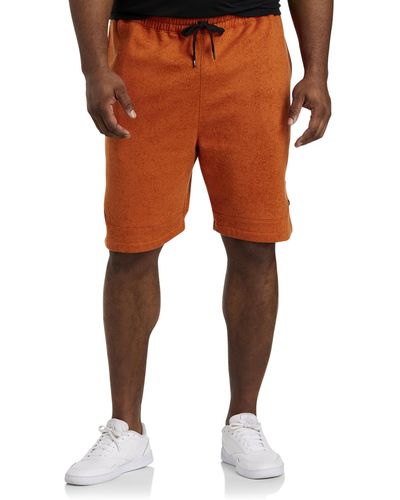 Reebok Big & Tall Fleece Shorts - Orange