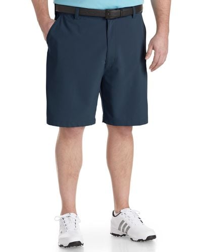 Reebok Big & Tall Golf Performance Flat-front Shorts - Blue