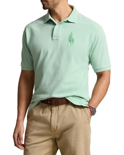 Polo Ralph Lauren Big & Tall Big Pony Mesh Polo Shirt - Green