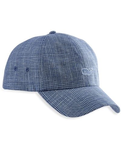 Vineyard Vines Big & Tall Classic Patchwork Baseball Hat - Blue