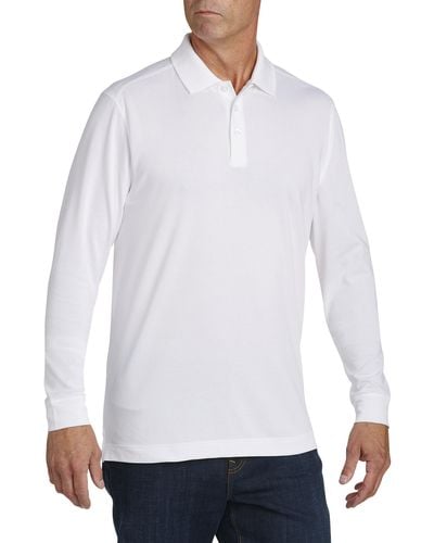 Cutter & Buck Big & Tall Cutter &amp Buck Cb Drytec Advantage Polo Shirt - White