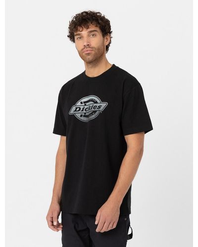 Dickies T-Shirt Manches Courtes À Logo - Noir