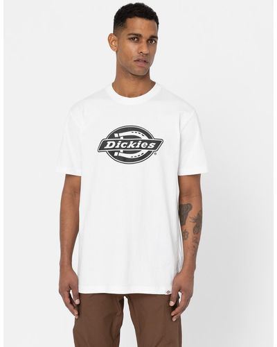 Dickies T-shirt manches courtes épais à logo - Blanc