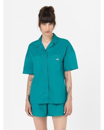 Dickies Chemise manches courtes Vale - Bleu