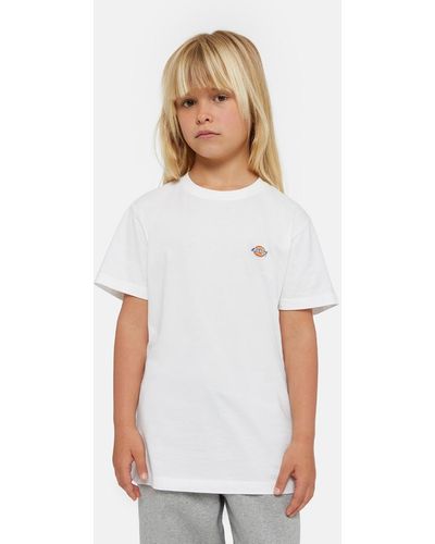 Dickies T-Shirt Mapleton Pour Enfant unisex Blanc Size S