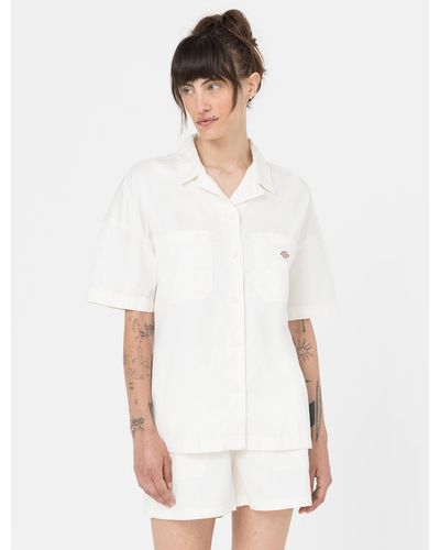 Dickies Chemise Manches Courtes Vale - Blanc