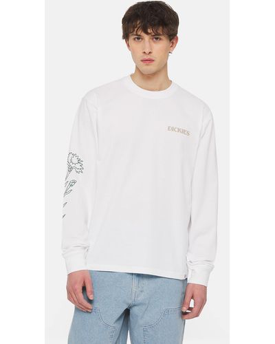 Dickies T-Shirt Manches Longues Timberville - Blanc