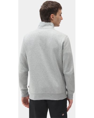 Dickies Oakport Sweatshirt mit Viertel-Reißverschluss - Grau