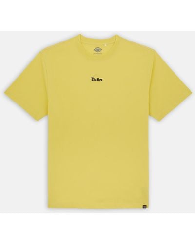 Dickies T-Shirt Manches Courtes Brodé Guy Mariano - Jaune