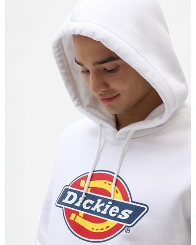 Dickies Sweat À Capuche Icon Logo - Blanc
