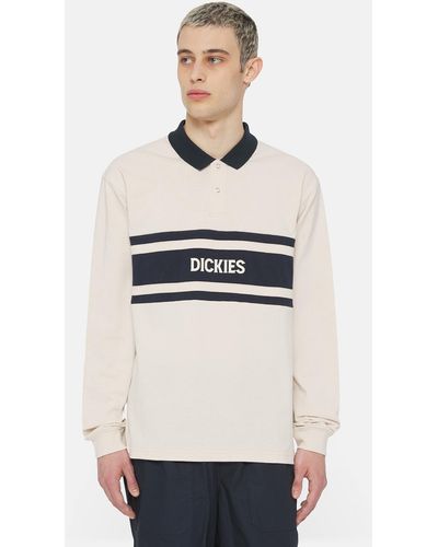 Dickies Polo De Rugby Manches Longues Yorktown - Blanc