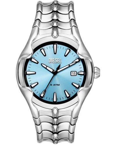 DIESEL Vert Three-hand Date Stainless Steel Watch - Blue