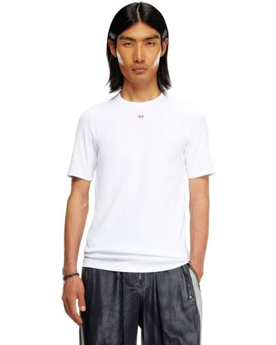 DIESEL T-shirt With D Patch - White