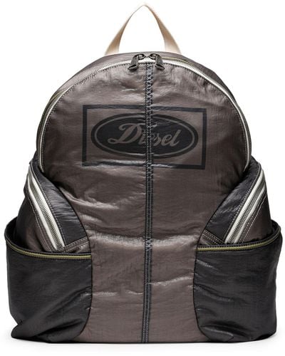 DIESEL Backpack In Laminated Fabric - Brown