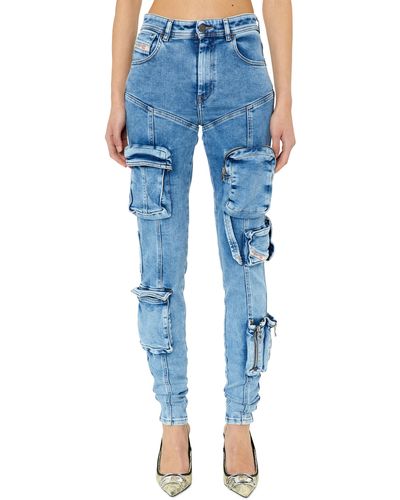 DIESEL Super skinny Jeans - Bleu