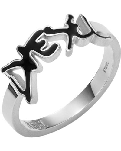 DIESEL Stainless Steel Ring - Multicolor