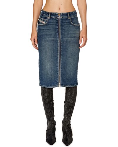 Knee length denim skirt cheap 60
