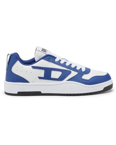 DIESEL S-Ukiyo Low-Low Top-Sneakers aus Leder und Nylon - Blau