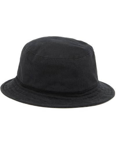 DIESEL Bucket Hat With Tonal Logo Embroidery - Black