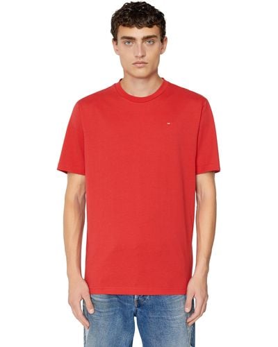 DIESEL T-shirt avec logo micro-brodé - Rouge