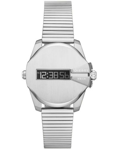 DIESEL Baby Chief Digital Stainless Steel Watch - White