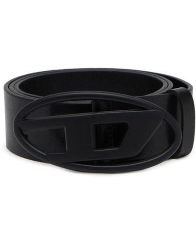 DIESEL ‘Oval D Logo B-1Dr’ Belt - Black
