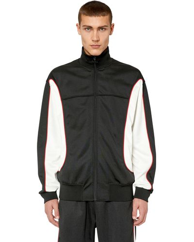 DIESEL Track Jacket With Colour-block Sides - Black