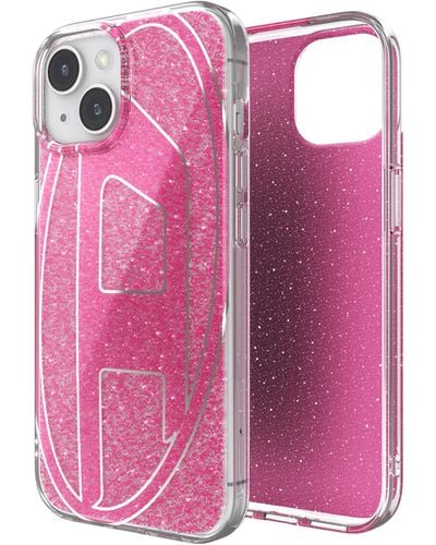 DIESEL Glitter Case For I P 15 - Pink